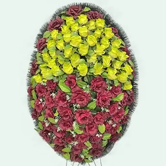Венок из искусственных цветов